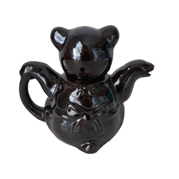 Vintage Bear Teapot Black Shafford - Picture 3 of 7